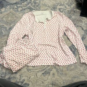 Roller Rabbit Long Sleve Set in Pink Hearts